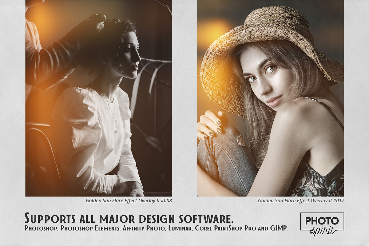 Golden Sun Flare Overlay Effect II, an Action Add-On by PhotoSpirit (Photo 6 of 8)