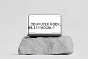 Computer Mockup on White Stone, a Mac Mockup by rodrigofkaminski (Thumbnail 2 of 4)