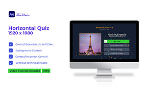 Horizontal Quiz | After Effects, a Templates & Theme by Gatamotion