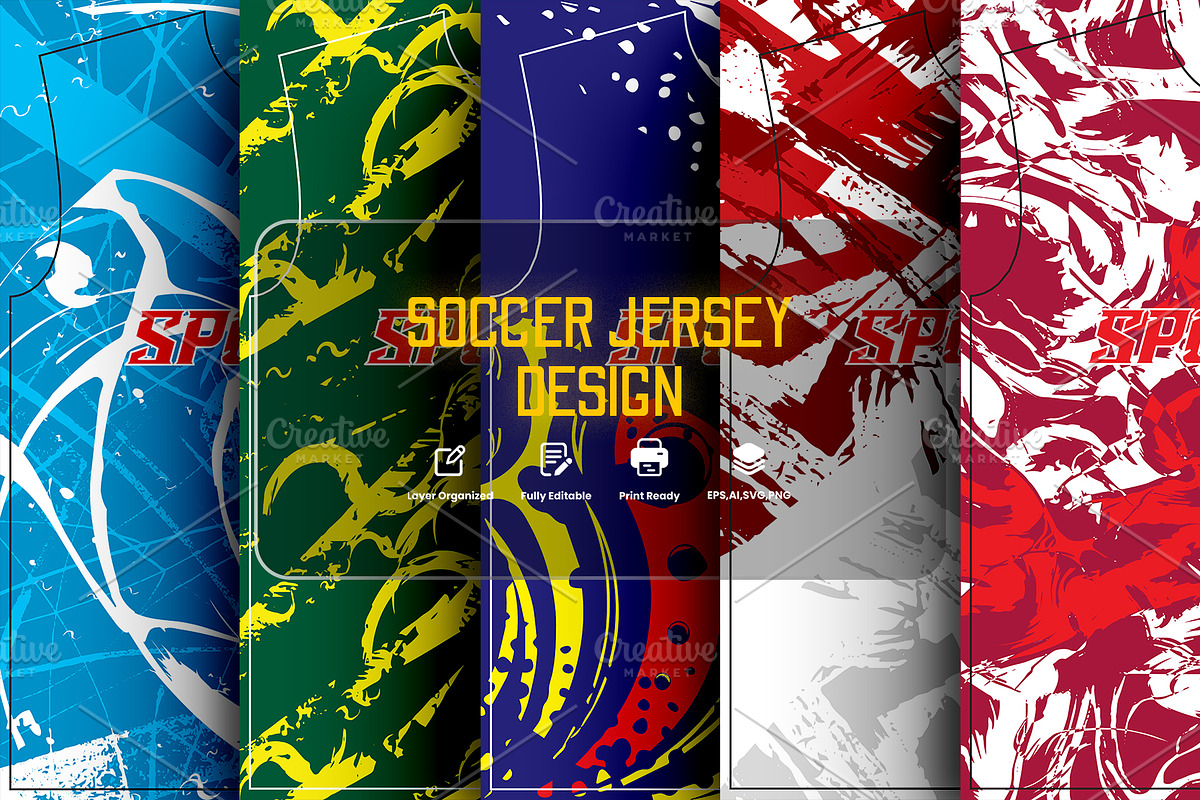 Abstract Sports Jersey Pattern, a Sport Illustration by samsulpassive (Photo 1 of 3)