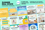 Summer Real Estate Insta Templates, a Social Media Template by Spark Design (Thumbnail 1 of 3)