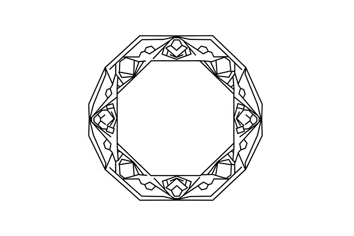 Polygon Frame & Label Bundle, an Illustration by Creativeshirt (Photo 26 of 51)