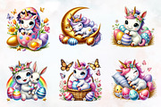 Newborn unicorn Easter Day Png, an Illustration by RobertsArt (Thumbnail 7 of 7)