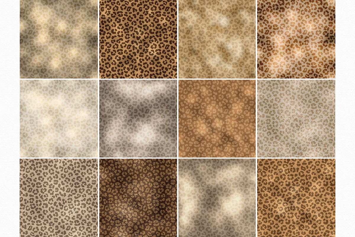 Seamless Foil Leopard Print Patterns, a Pattern Graphic by rileyBgraphics (Photo 2 of 8)