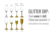 Champagne Flute Mockup w/ Glitter, a Product Mockup by SarahDesign (Thumbnail 5 of 7)