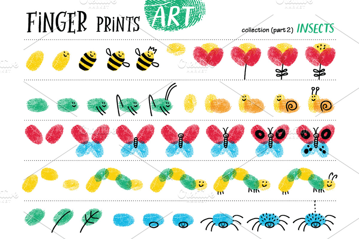 Finger prints ART, an Animal Illustration by Alena Razumova (Photo 7 of 14)