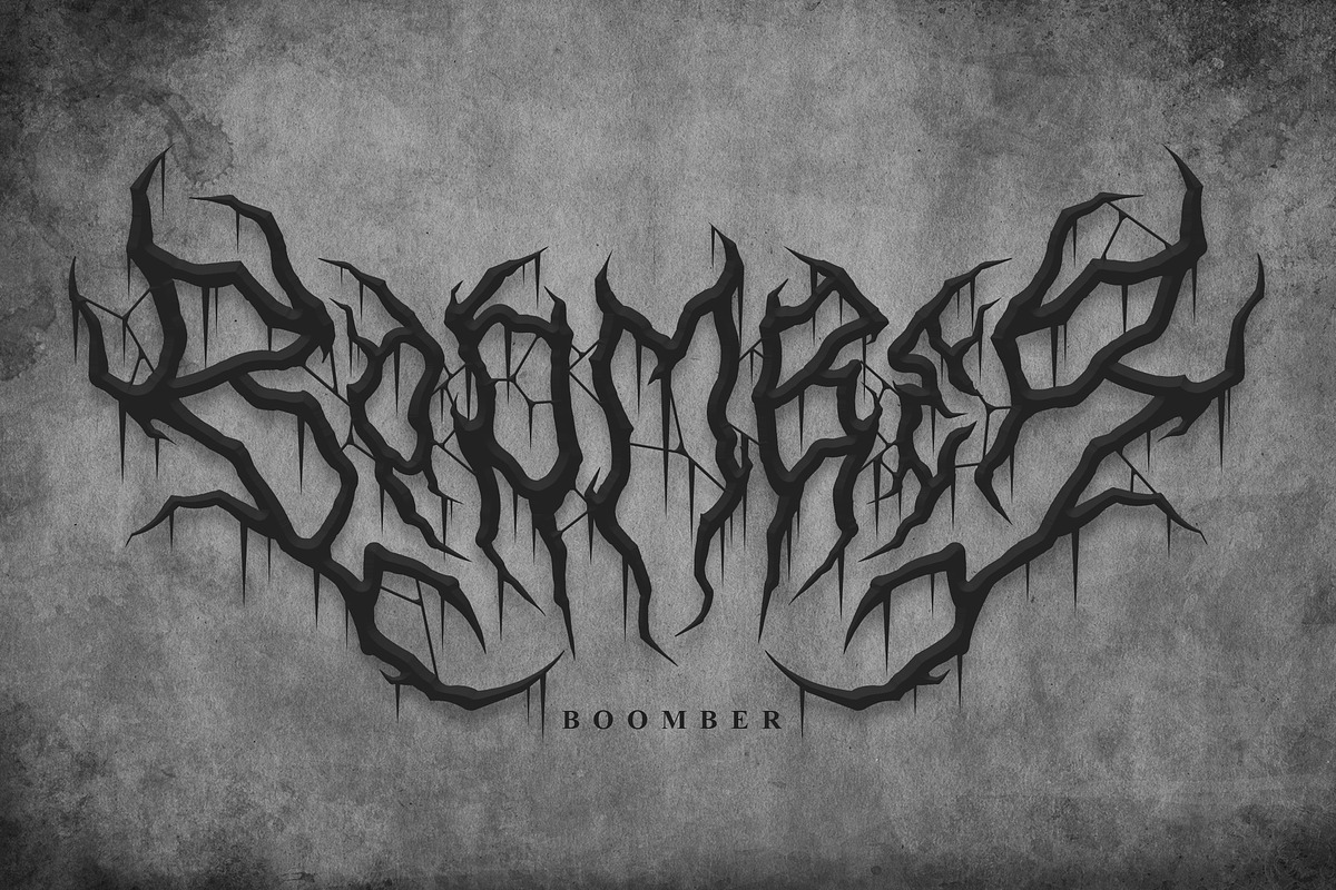 Onerock | Black Metal Font Vol.6, a Blackletter Font by Madhaline Studio (Photo 8 of 18)