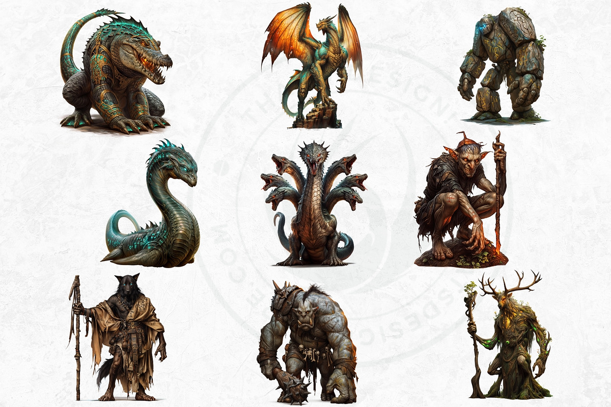 Greatest Mythological creatures, a Decorative Illustration by ThatsDesignArt (Photo 8 of 10)