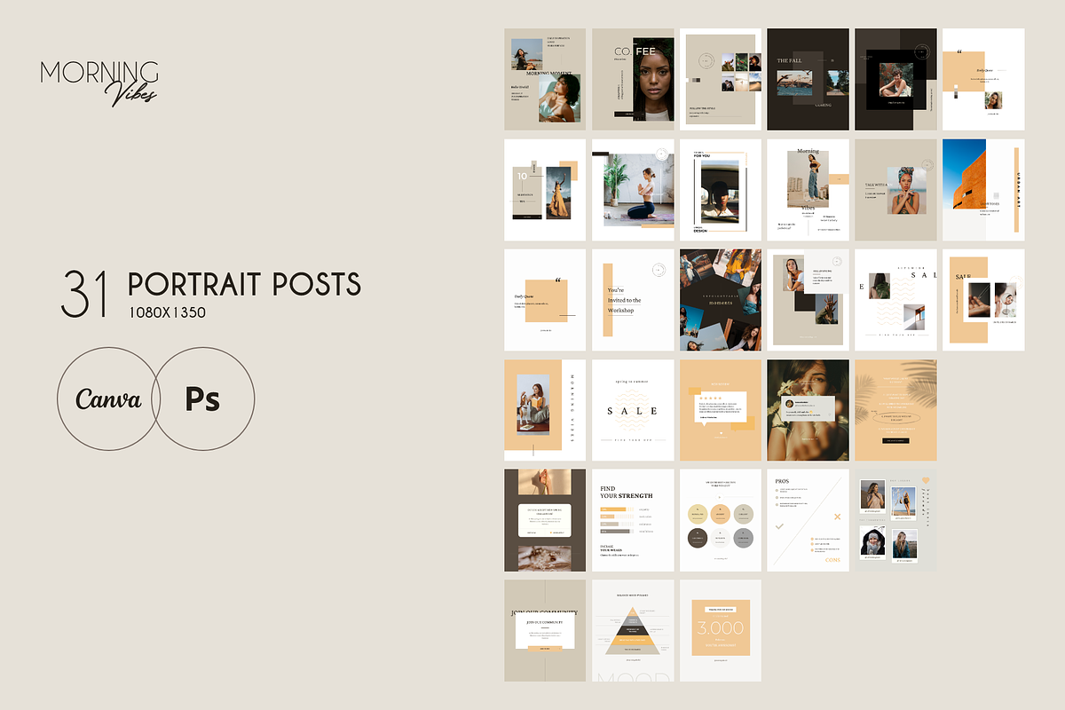Canva Morning Vibes Social Media Kit, a Social Media Template by Skewline (Photo 12 of 16)