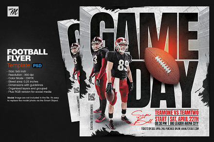 Game Day Football Flyer Template