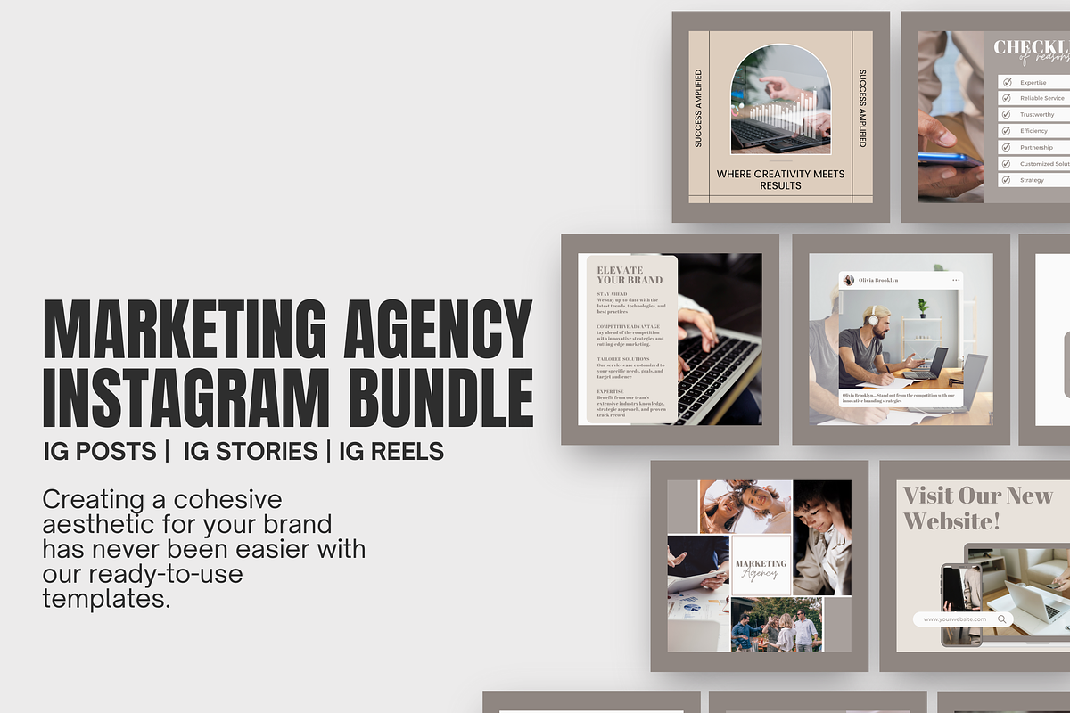 Marketing Agency Marketing Bundle, a Social Media Template by EliteMatidi (Photo 8 of 16)