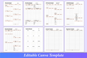 2024 Budget Planner Canva KDP