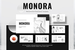 Monochrome PowerPoint Deck Template, a Presentation Template by New Coral Design