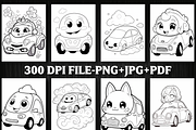 Cute Car Coloring Pages for Kids, a Brochure Template by Design Station (Thumbnail 2 of 4)