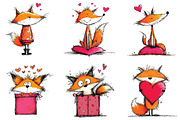 Whimsical Quirky Valentine Fox Clipa, a Graphic by CraftArtStudio (Thumbnail 3 of 6)
