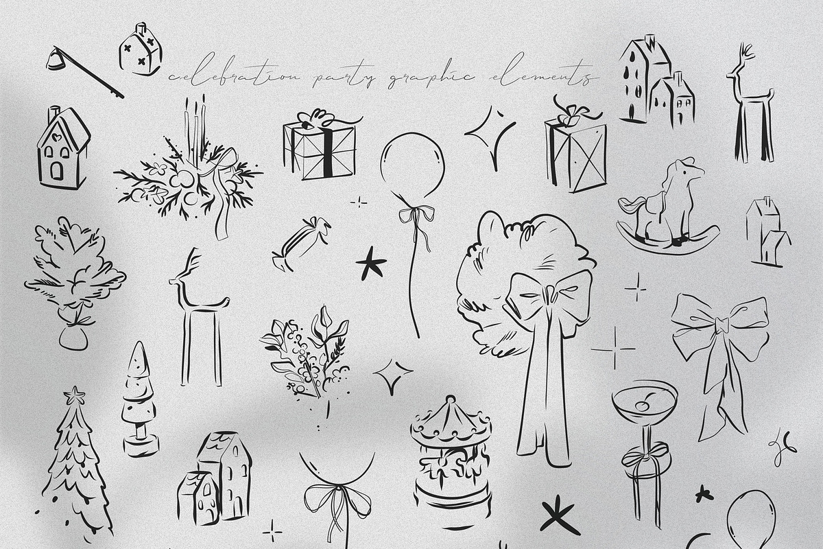 Celebration party graphic collection, an Object Graphic by Anastasy_helter (Photo 5 of 16)