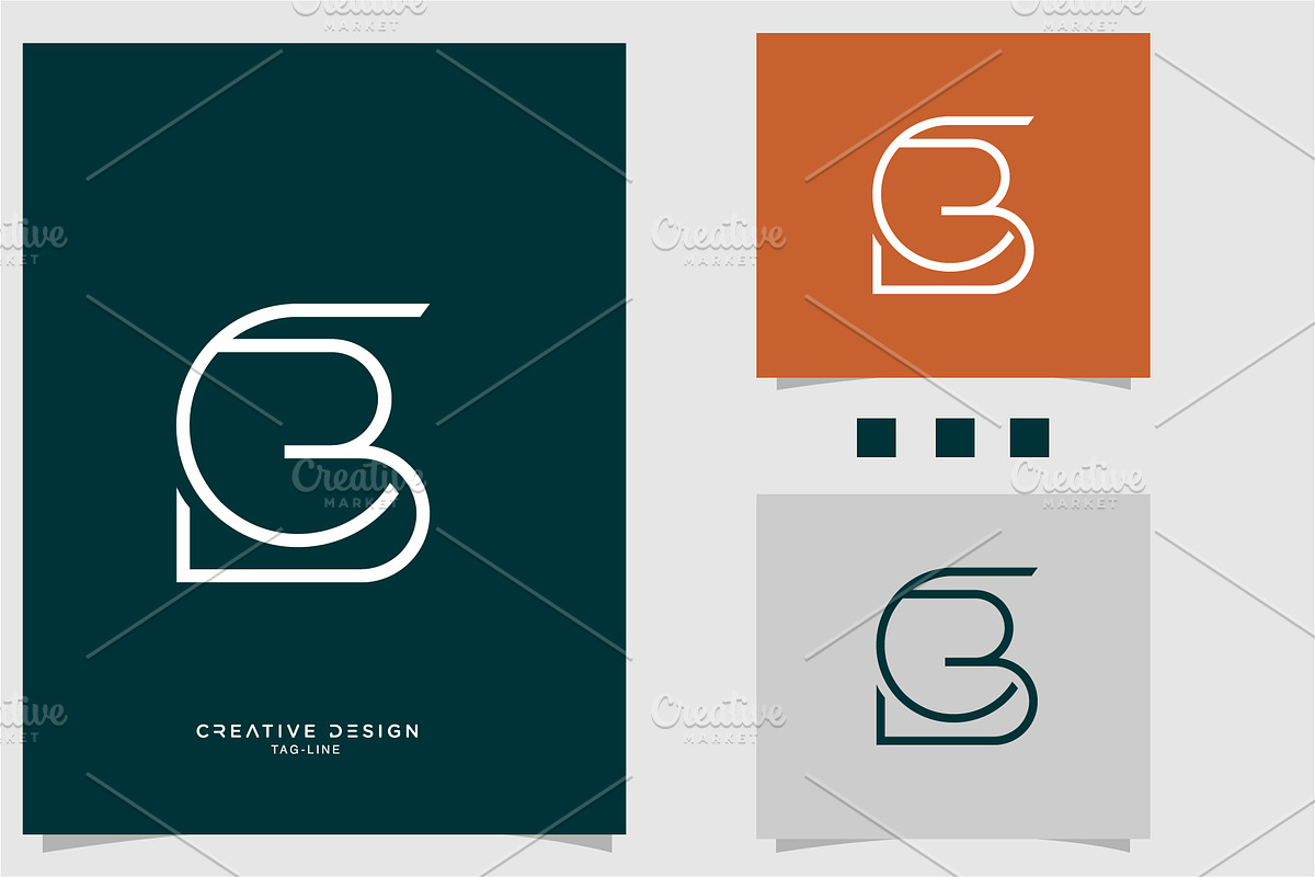 Alphabet Letters Icon Logo CB or BC, a Branding & Logo Template by art_creater