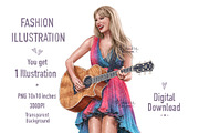 Taylor Swift Illustration, a Person Illustration by BigArtLab (Thumbnail 1 of 3)