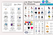 Line Sheet Template for Wholesale, a Stationery Template by Design Zone (Thumbnail 1 of 8)