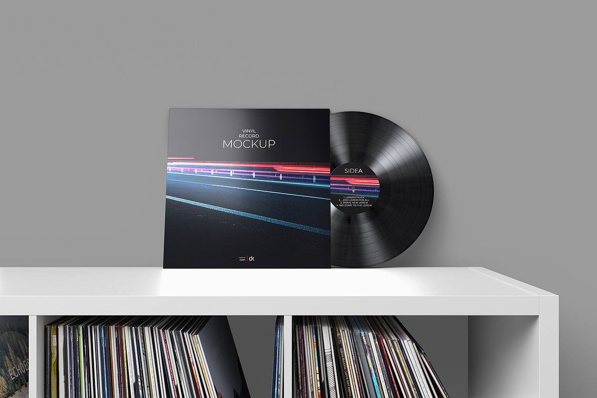 Vinyl Record Mockup 4, a Packaging Mockup by KIPET (Photo 11 of 15)