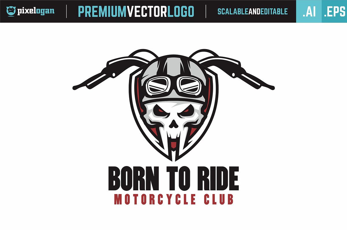 Born To Ride Logo, a Branding & Logo Template by pixelogan