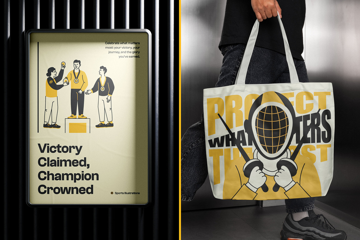 Sports Drawing Illustration Set, a Sport Illustration by Vectors Market (Photo 4 of 9)