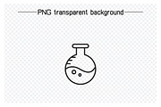 Lab Glassware Tube Flask Icons, an Outline Icon by Designfour (Thumbnail 6 of 7)