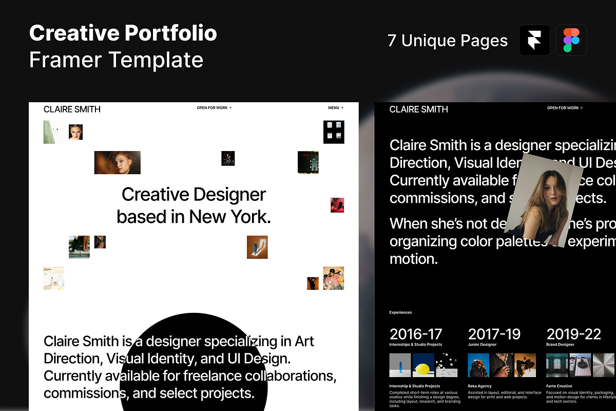 Creative Portfolio Framer Template