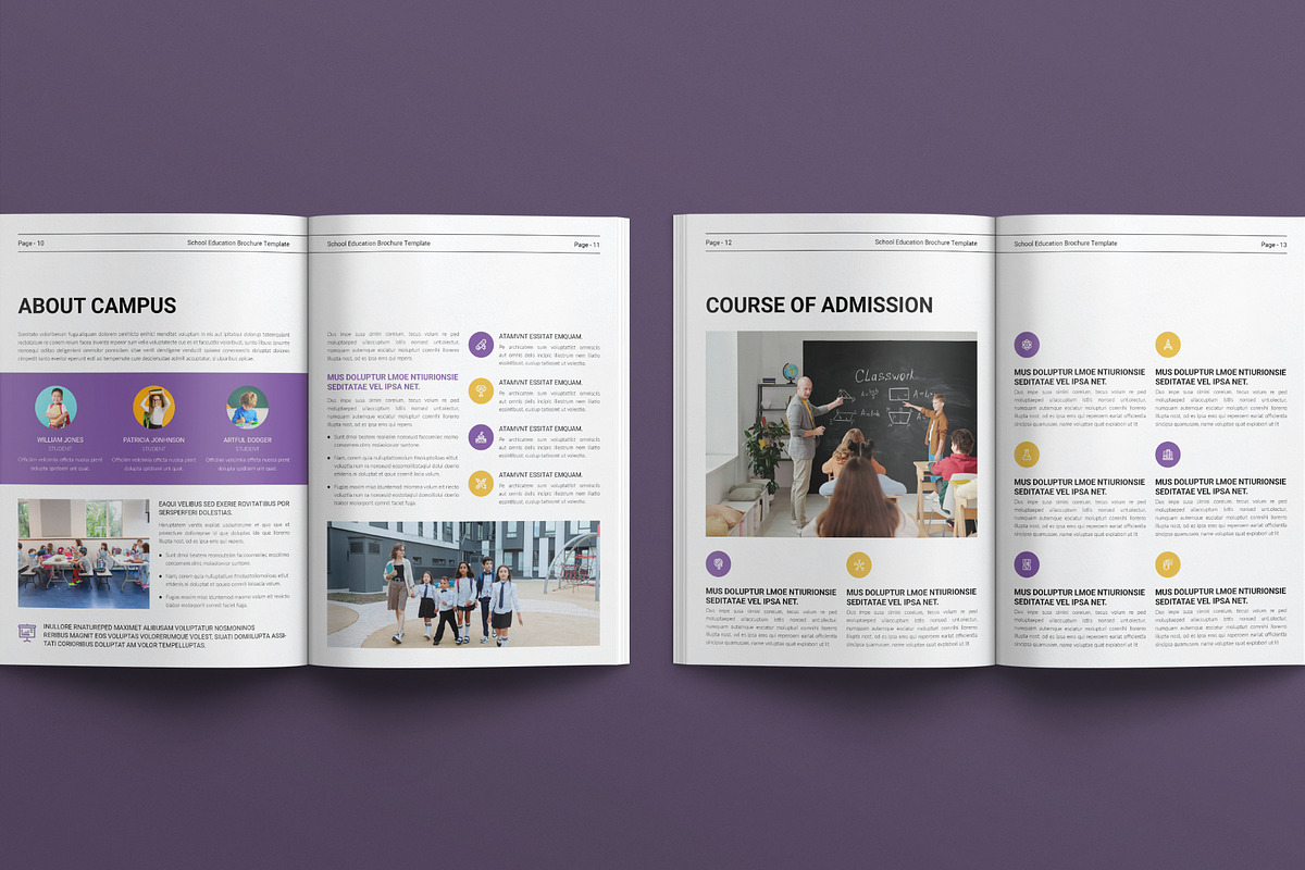 School Education Brochure Template, a Brochure Template by E-Type (Photo 5 of 8)