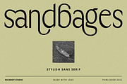 Sandbages, a Sans Serif Font by RockboyStd (Thumbnail 1 of 12)