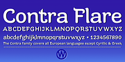 Contra Flare, a Serif Font by Wiescher-Design (Thumbnail 2 of 8)