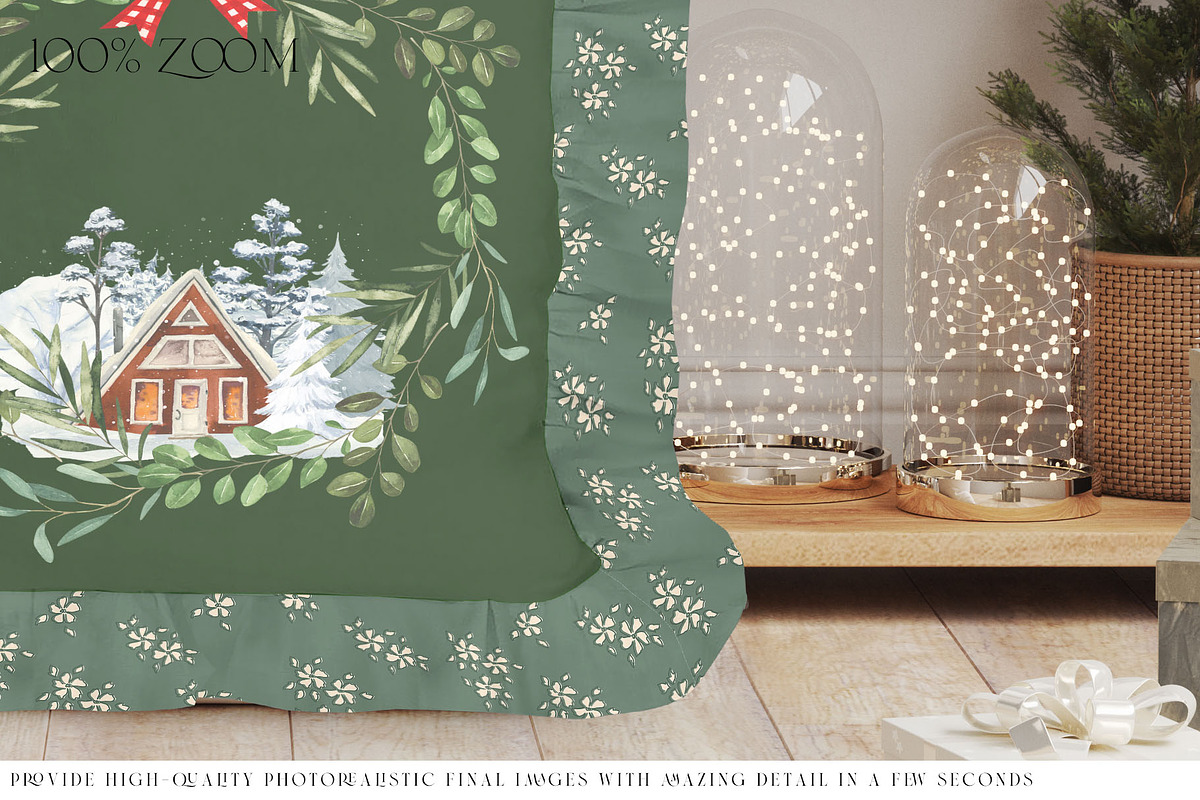 Christmas Ruffle Pillow Mockups, a Product Mockup by mock-ups (Photo 11 of 12)