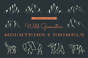 Wild Geometric Mountains and Animals, an Animal Illustration by Build Interactive (Thumbnail 1 of 6)