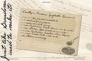 VS Grandma's Recipe Handwritten Font