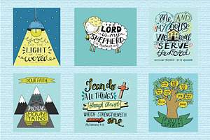 BUNDLE 62 Colorful BIBLE VERSES