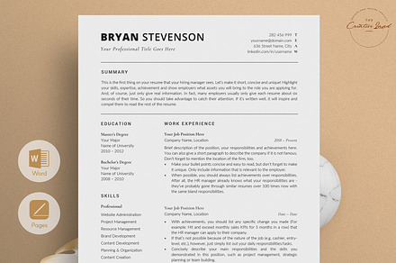Resume/CV - The Bryan