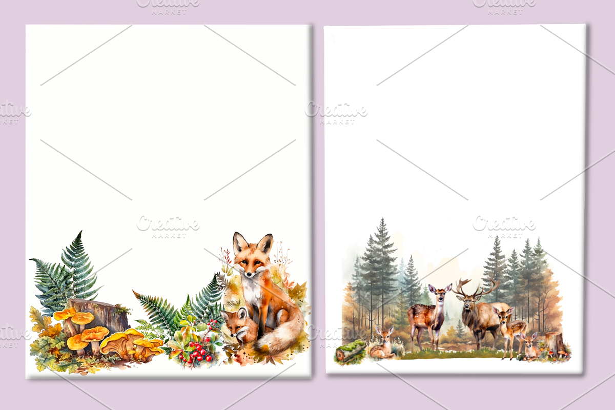 Watercolour Animals and plants, an Animal Illustration by AkvarelRiver (Photo 13 of 16)