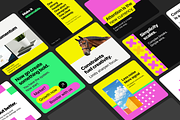 30 Neon Instagram Templates, a Social Media Template by xStudio (Thumbnail 1 of 5)