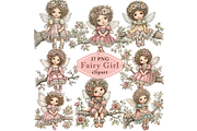 Fairy Girl Clipart PNG, a Seasonal Illustration by Memories By Lea (Thumbnail 1 of 18)