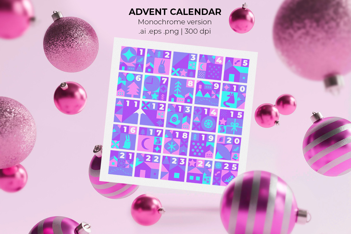 Holographic Christmas Geometric Set, an Object Graphic by Julie&Taily (Photo 15 of 23)