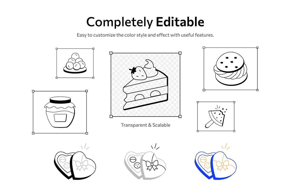75 Dessert Doodles, an Outline Icon by Prosymbols (Photo 3 of 7)