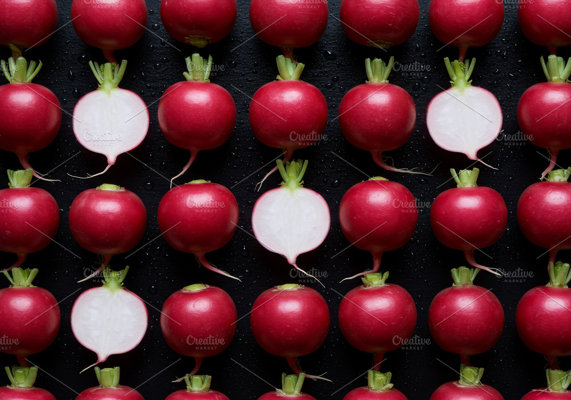 Fresh red radishes, a Food & Drink Photo by professorinc
