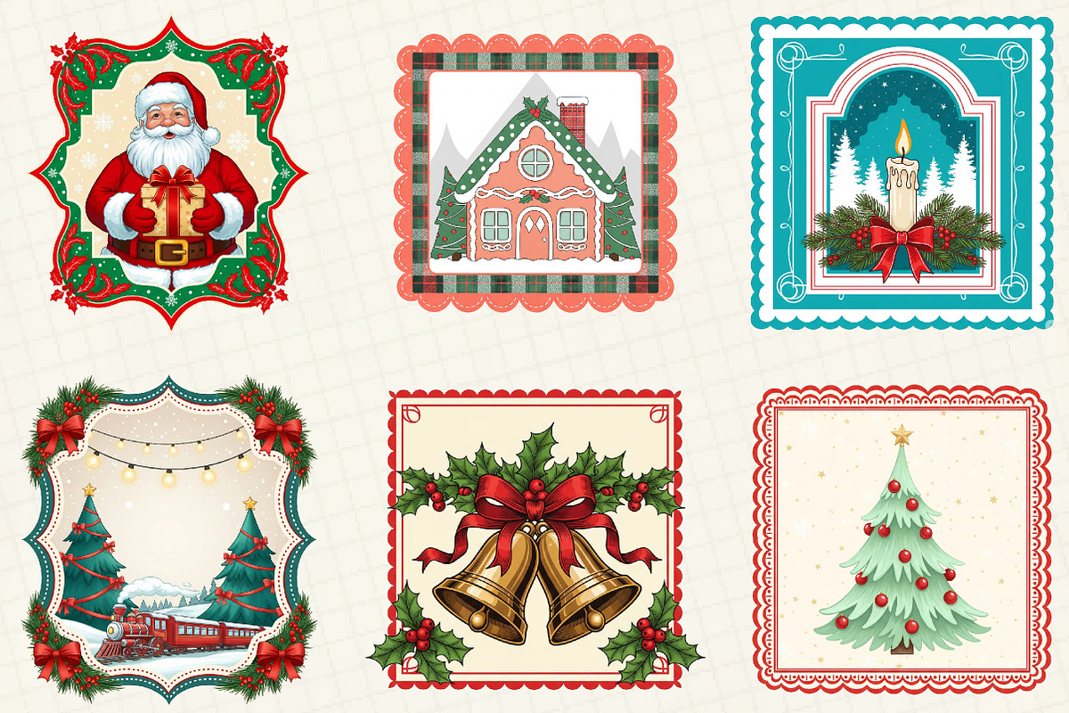 Christmas Frames Sublimation, an Illustration by OK Design (Photo 5 of 5)
