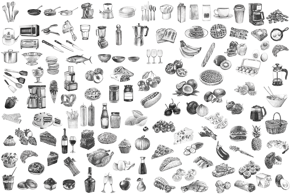 Hand-Drawn Icons (Restaurant/Food), an Icon by Onyx Templates (Photo 8 of 10)