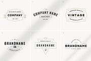 24 retro logotype templates, a Branding & Logo Template by MaryArt (Thumbnail 4 of 7)