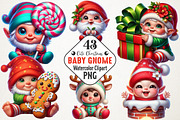Cute Christmas Baby Gnome Sublimatio, an Illustration by RobertsArt (Thumbnail 1 of 5)