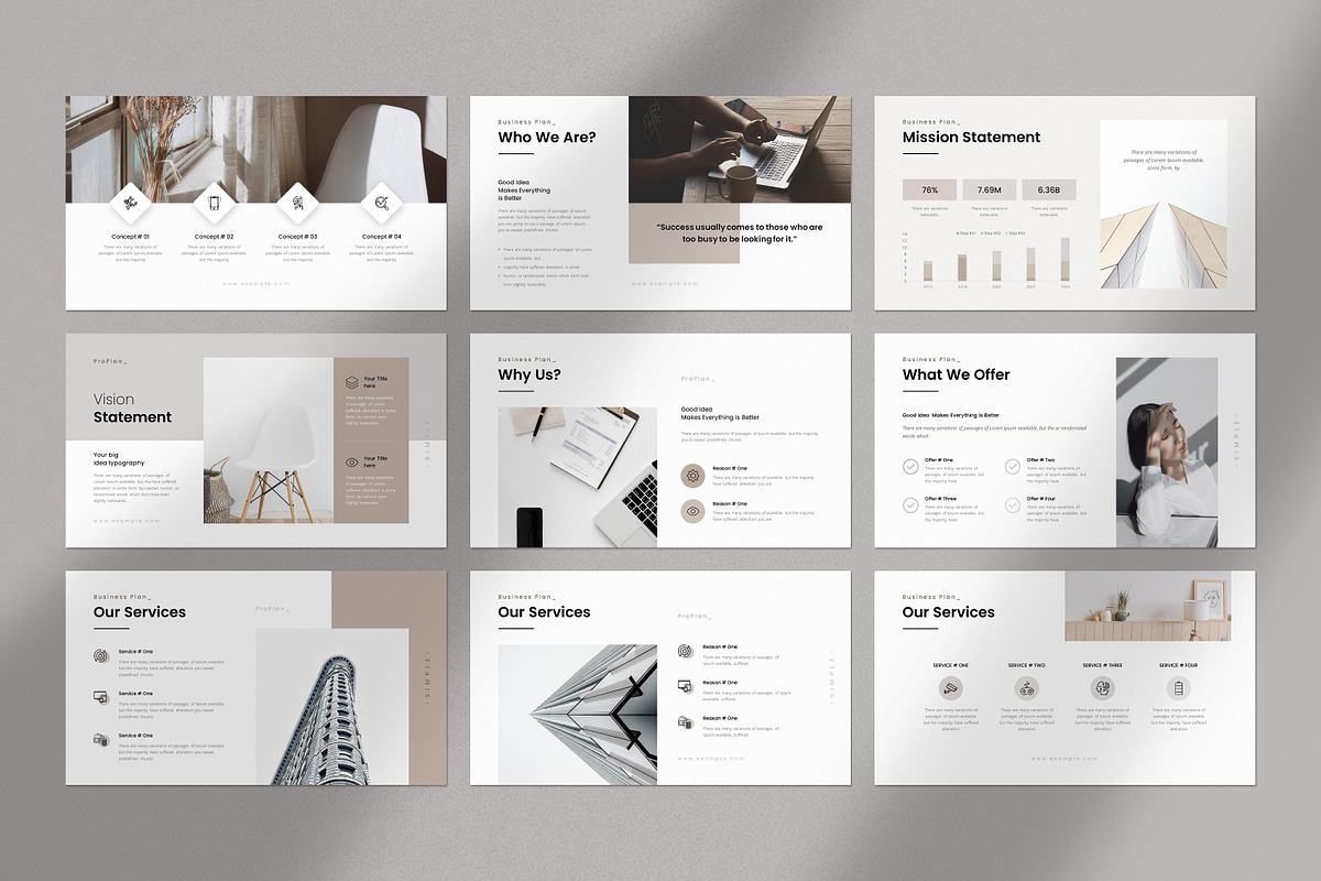 Business Plan PowerPoint Template, a Presentation Template by GoldenPixelStudio (Photo 10 of 27)