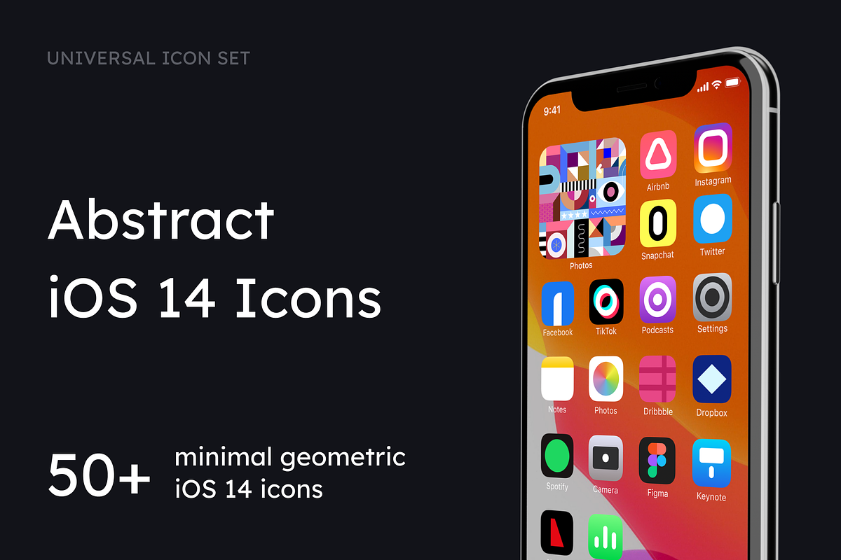 Abstract iOS 14 Icons, an Outline Icon by 123done (Photo 1 of 4)