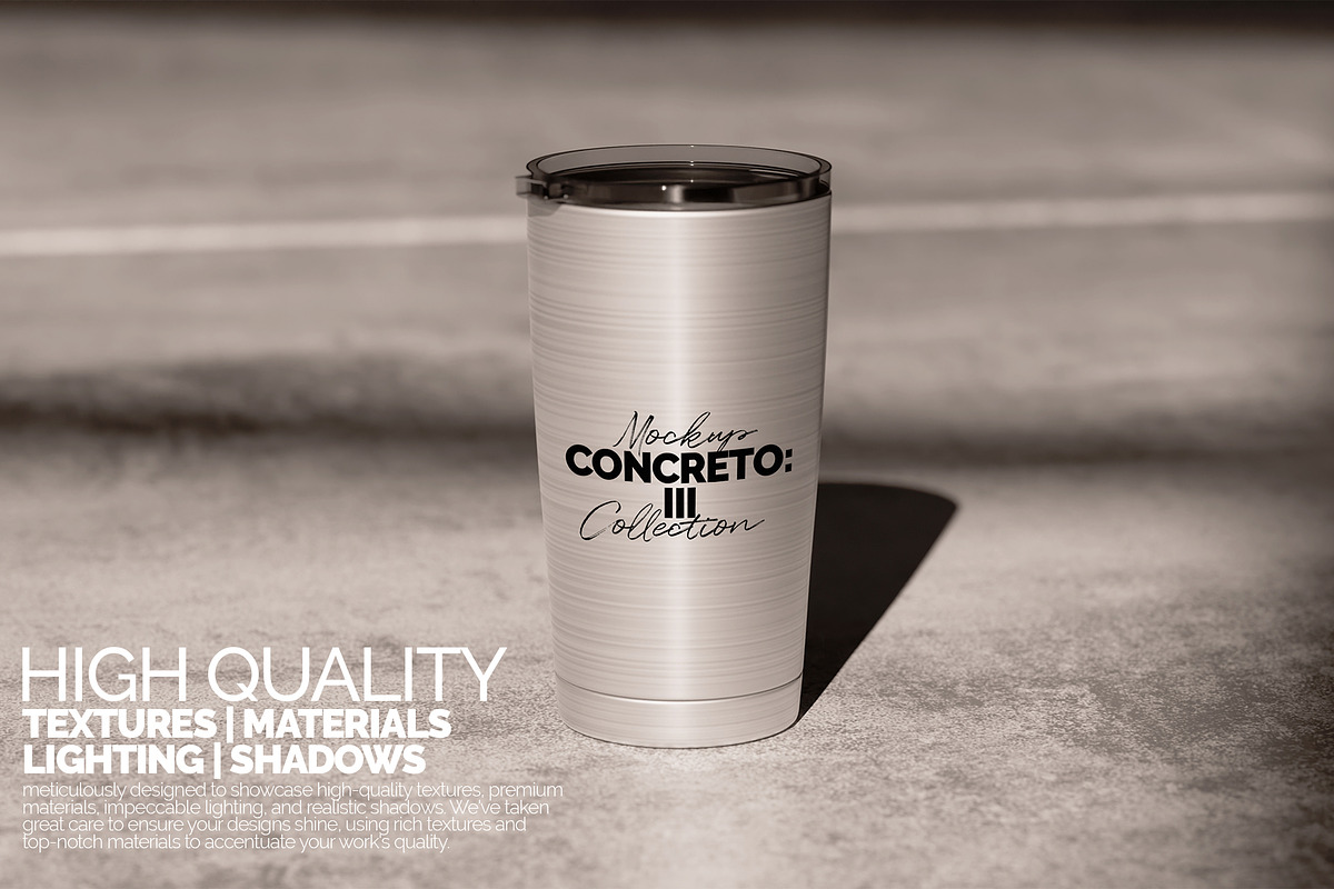 Silver Cone Tumbler Mockup, a Merchandise Mockup by Banana Mockups (Photo 4 of 5)