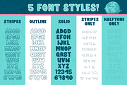 Planet Hugger - Layered Font Family, a Font by The Pretty Letters (Thumbnail 2 of 5)